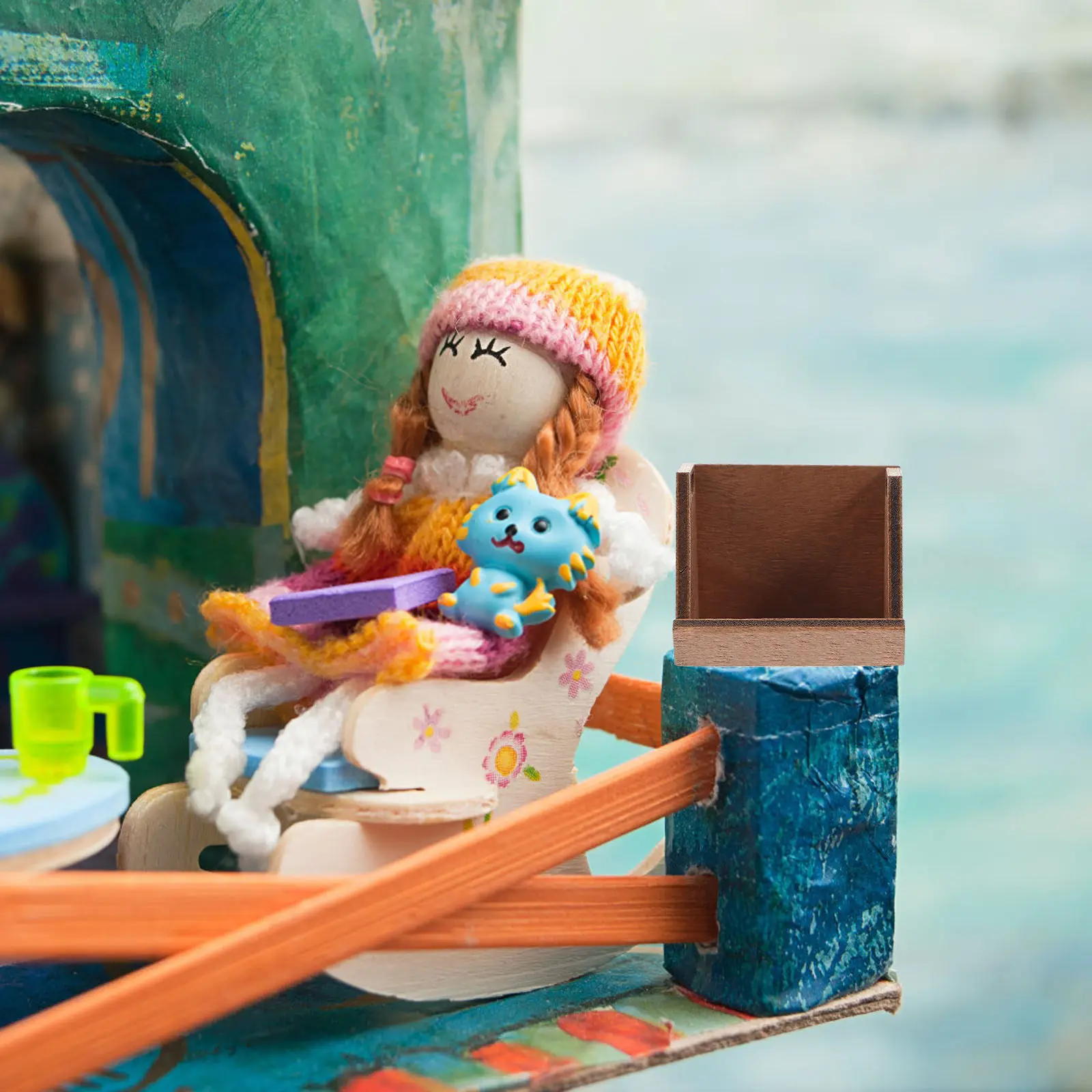 

2Pcs Miniature Wooden Storage Box Cabinets Mini Furniture for Dollhouse Micro House Decor Miniature Furniture Accessories