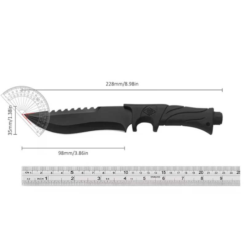 camping knife hunting knives Fixed blade straight knife fixed blade tactical knife bowie knife with sheath full tang