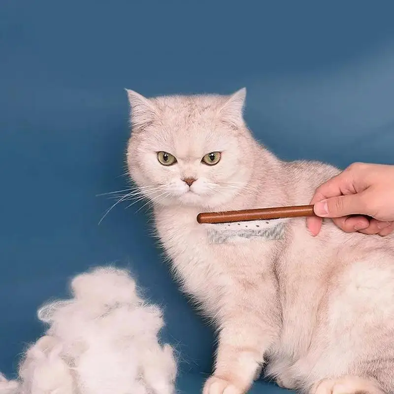 고양이 강아지 헤어 리무버 흘리기 장치에 대한 손질 빗 강아지 새끼 고양이를위한 소형 휴대용 경량 애완 동물 손질 도구