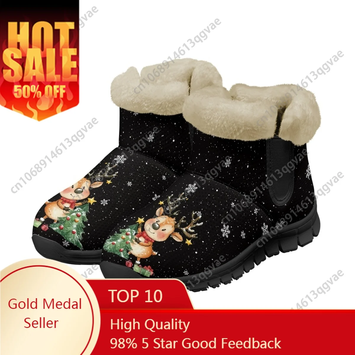 

Merry Christmas Gift Starlight Snow Boots Mens Womens Teenager Customized Boot Casual Snow Shoe High Quality Couple Sports Shoes