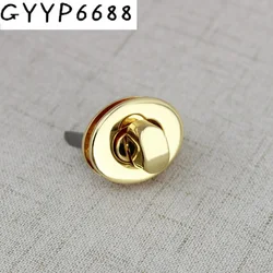 1-10-50pcs Oval lock Clasp Turn Lock Twist Lock Metal Hardware For DIY Handbag Bag Purse