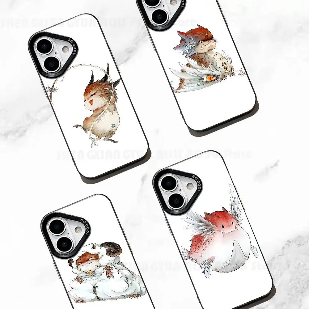 

Auspicious Beast kawaii Phone Case For IPhone 17 16e 16 15 14 13 12 11 Pro Max X XR XS MAX Back Cover