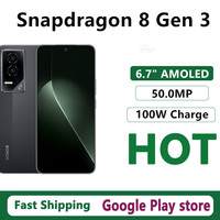 Original Honor GT Mobile Phone Snapdragon 8 Gen 3 Android 15.0 OTA 6.7\