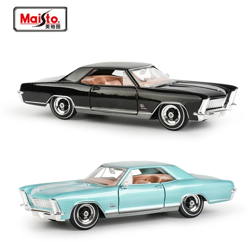 Maisto 1:26 Buick Riviera Gran Sport 1964 aleación clásico Luxy coche modelo Diecast Metal Retro coche antiguo vehículos modelo niños juguetes regalo