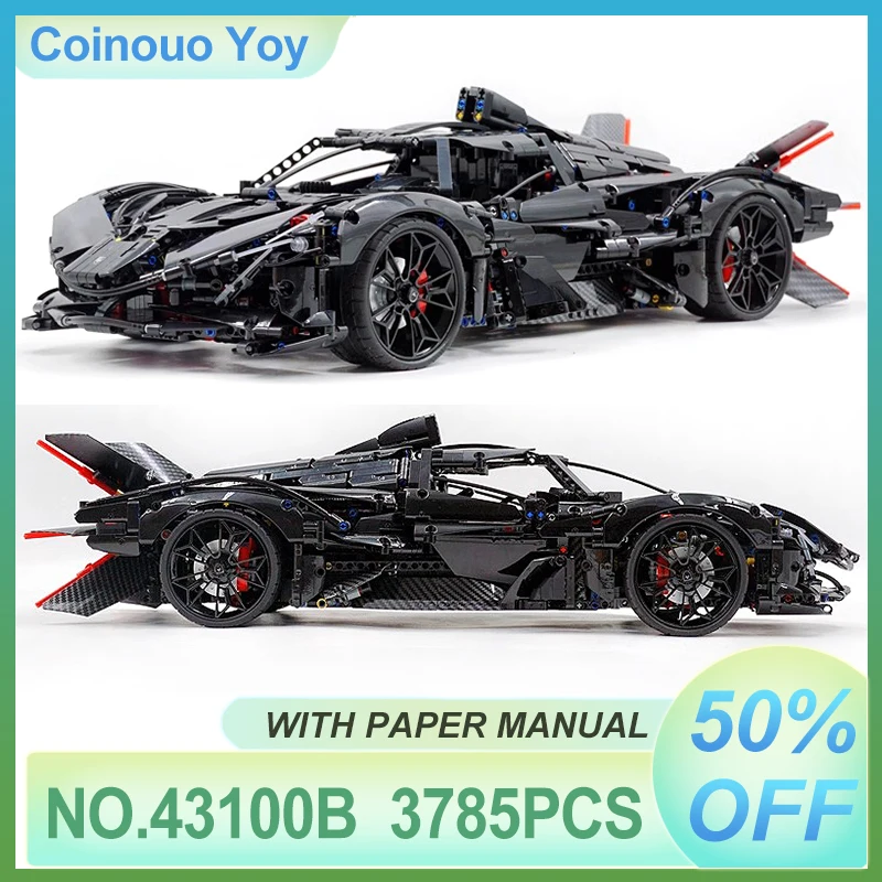 

MOC 43100B High-Tech Evo Speed Sports Champions Racing Vehicle 1:8 Building Block Bricks Puzzle Assembly DIY Toys Chrismas Gifts