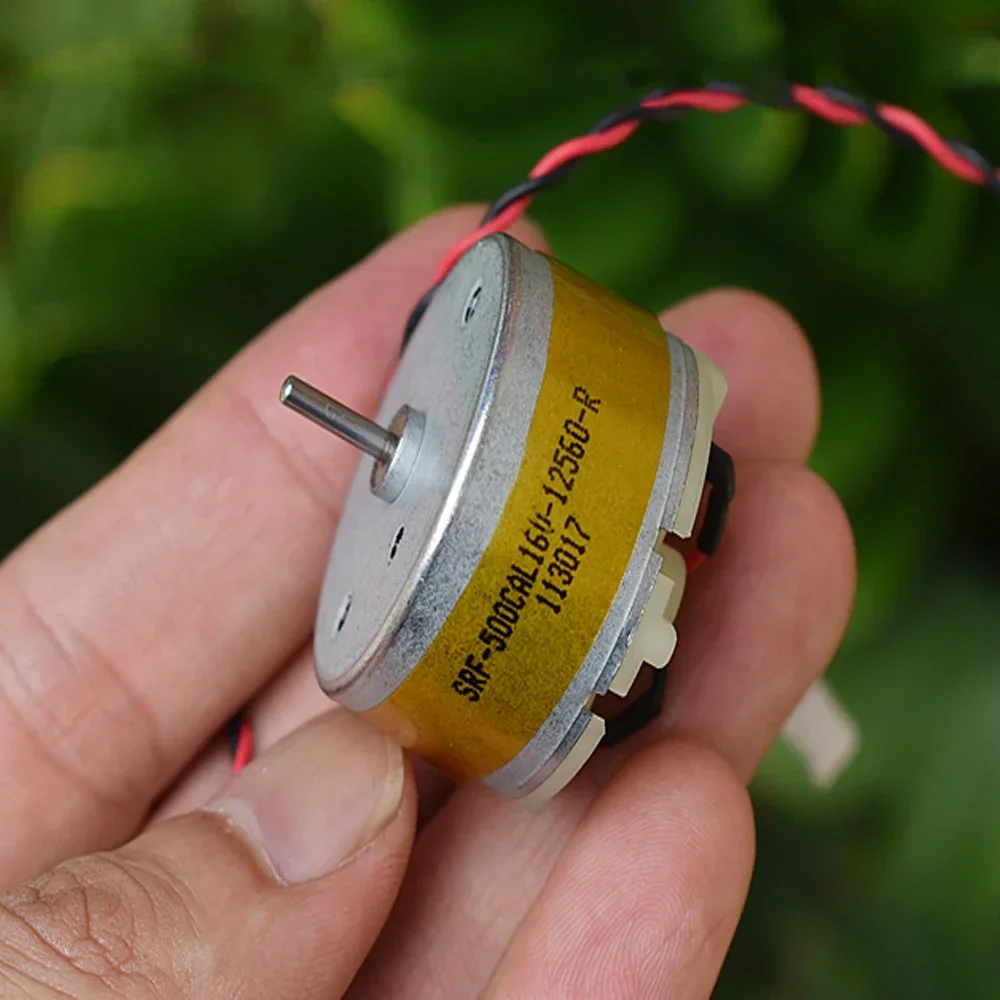 Mini 500-12560 Motor Micro 32mm Round Motor DC 6V-12V 5400RPM Precious Metal Brush Humidifier Alarm Motor Audiovisual Equipment