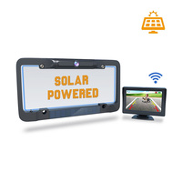 Auto Solar Power Rear View Camera Built In Battery Car Parking Backup Camera Reversing View Wireless System Parking Sensor