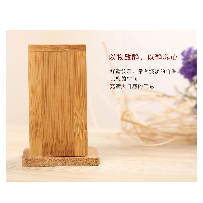 1Pcs Bamboo Toothpick Box With Lid Portable Household Hotel Restaurant Kitchen Tooth Pick Holders Storage Boxes Decoration Tools