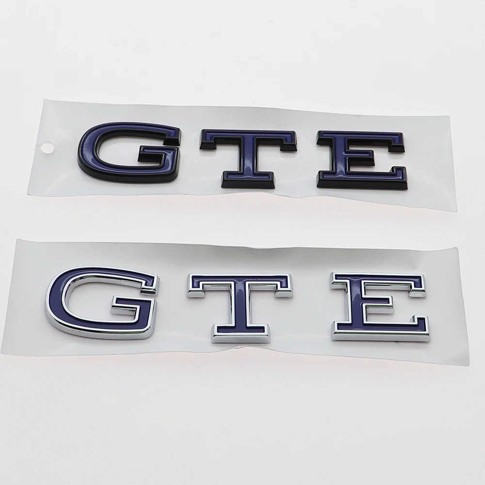 1PC 3D ABS GTE Car Letter Logo Sticker Tail Bumper Badge Auto Rear Trunk Emblem Accessories DZ