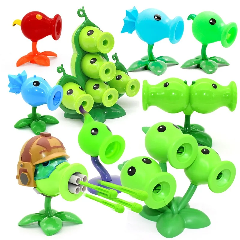 Figurines Anime PVZ PLANTS VS. ZOMBIES 2 en PVC Rigide : Pistolet à Pois, Tournesol, Chou-Fleur - Jouets et Poupées Amusants pour Enfants - Cadeaux de Noël