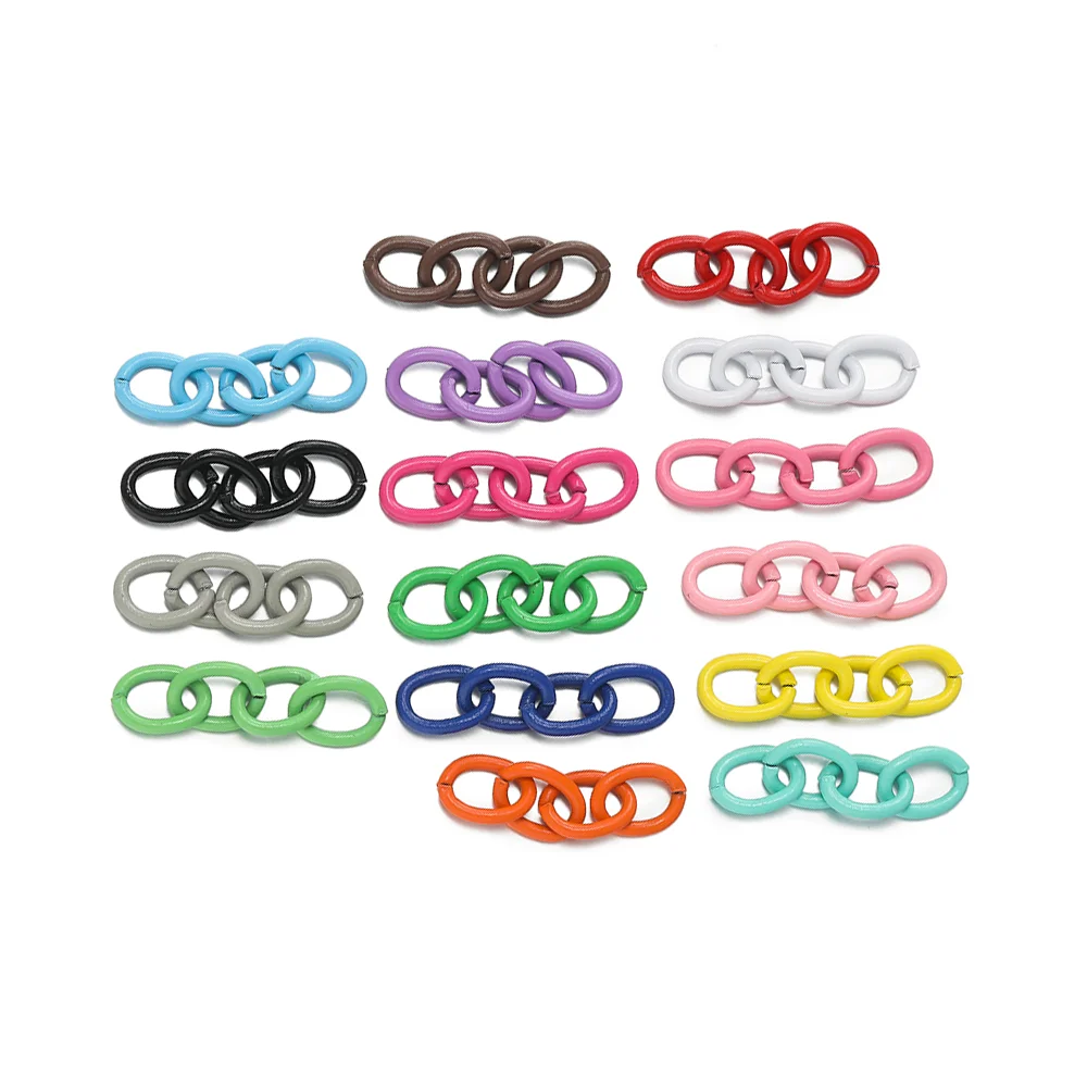 

20pcs/Lot 25mm Metal Bulk Link Necklace Extension Chain for Keychain Pendant Hanging Accessories DIY Jewelry Making Findings