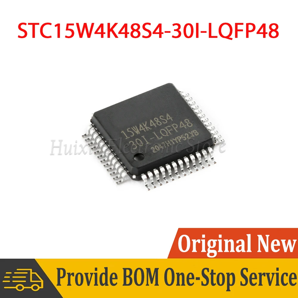 STC15W4K48S4 STC15W4K48S4-30I-LQFP48 8051 Single Microcontroller Micro Controller MCU LQFP48 SMD New and Original IC Chipset