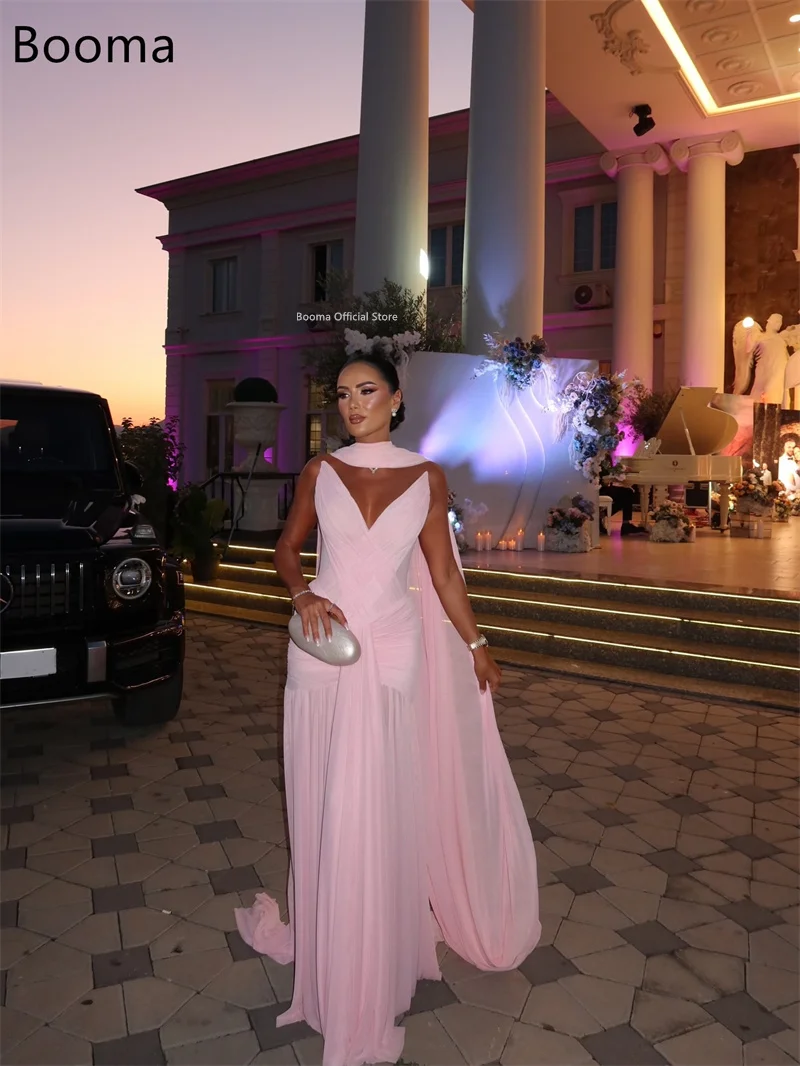 

Booma Mermaid Strapless Sleeveless Pleat Evening Dresses Sleeveless Long Formal Dresses for Women Elegant Prom Gowns Custom Made