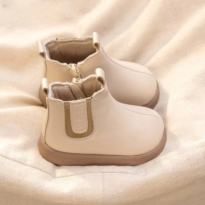 

Baby Girls Autumn Winter Boots Soft Sole Leather Short Boots for Toddlers Kids Fashion Footwear New Arrival