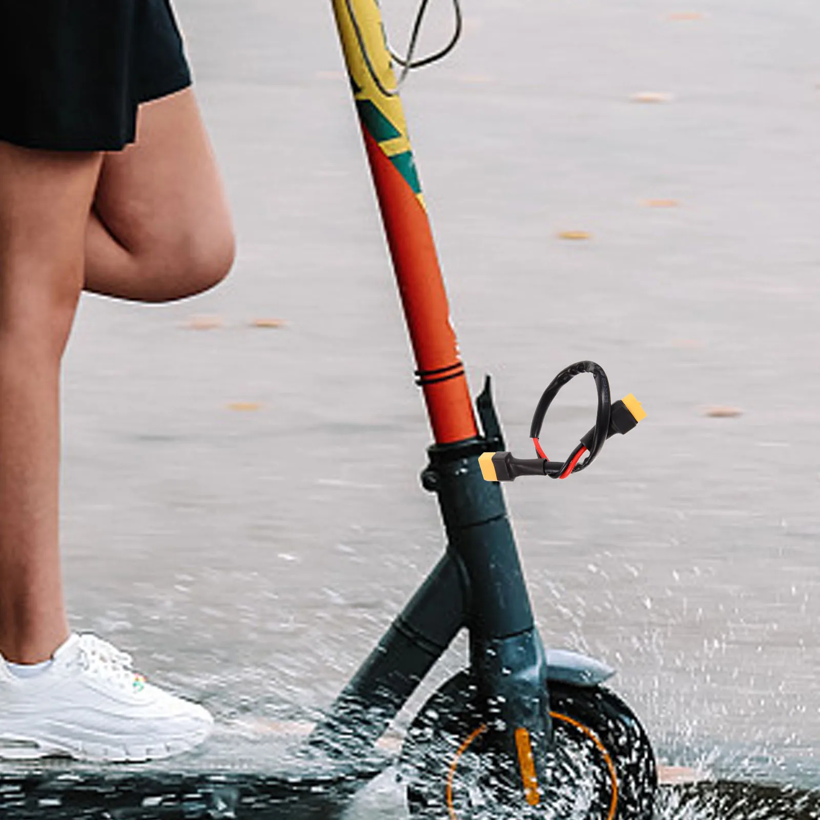 

8-дюймовый контроллер электрического скутера, шнур питания, соединительный удлинительный кабель, черный велосипед, пластиковые адаптерные кабели, совместимые универсальные