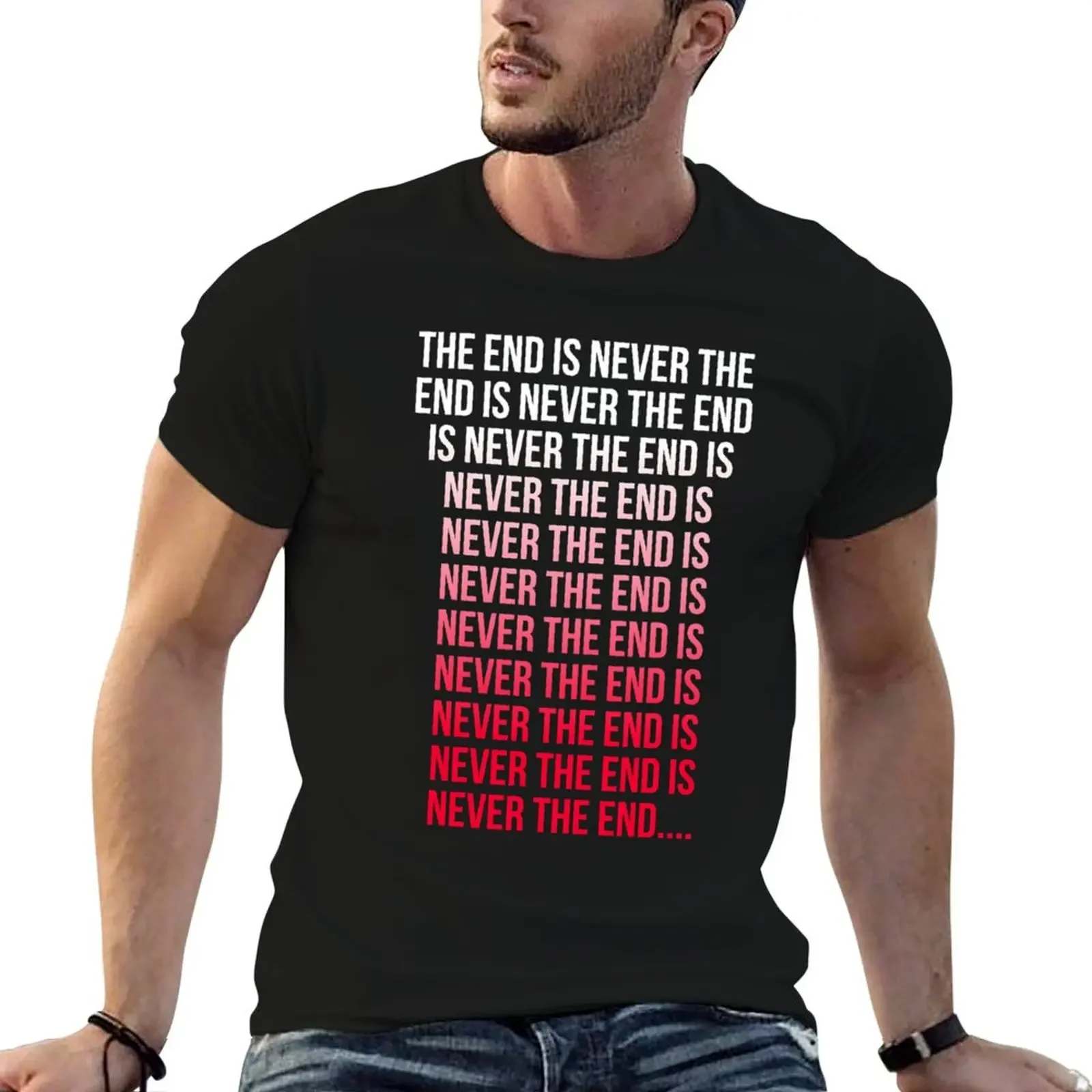 

THE END IS NEVER THE END T-Shirt Short sleeve tee boys animal print Anime t-shirt baggy shirts mens designer clothes