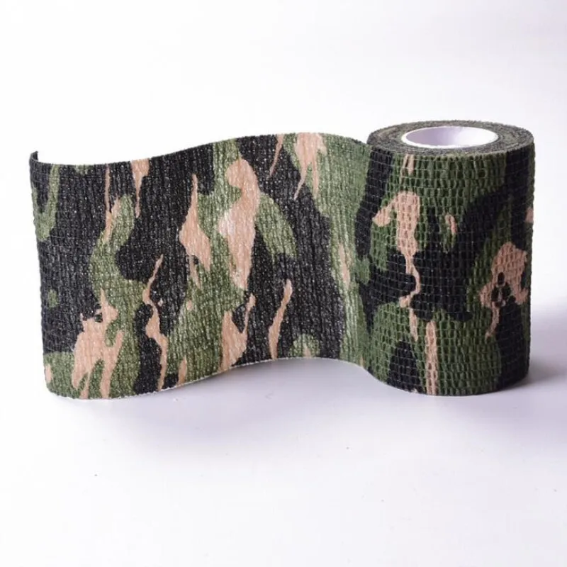 5cm*4.5m Travel Camping Camouflage Tape Self Adhesive Tie Strap for Fishing Rod Bicycle Top Tube Hunting Wrapping Straps