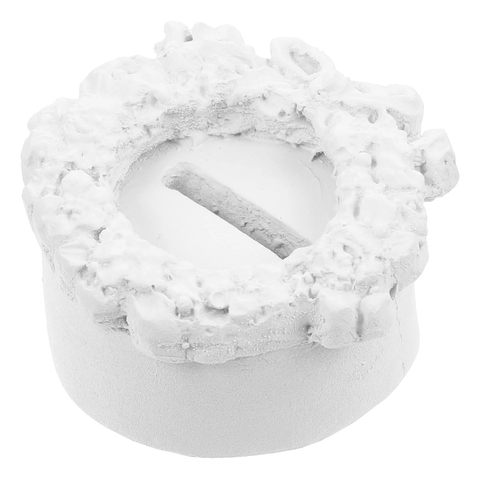 

Mini Cake Shaped Gypsum Ring Holder Jewelry Display Stand Showcase Ring Organizer Shelf Jewelry Stand Home Supplies