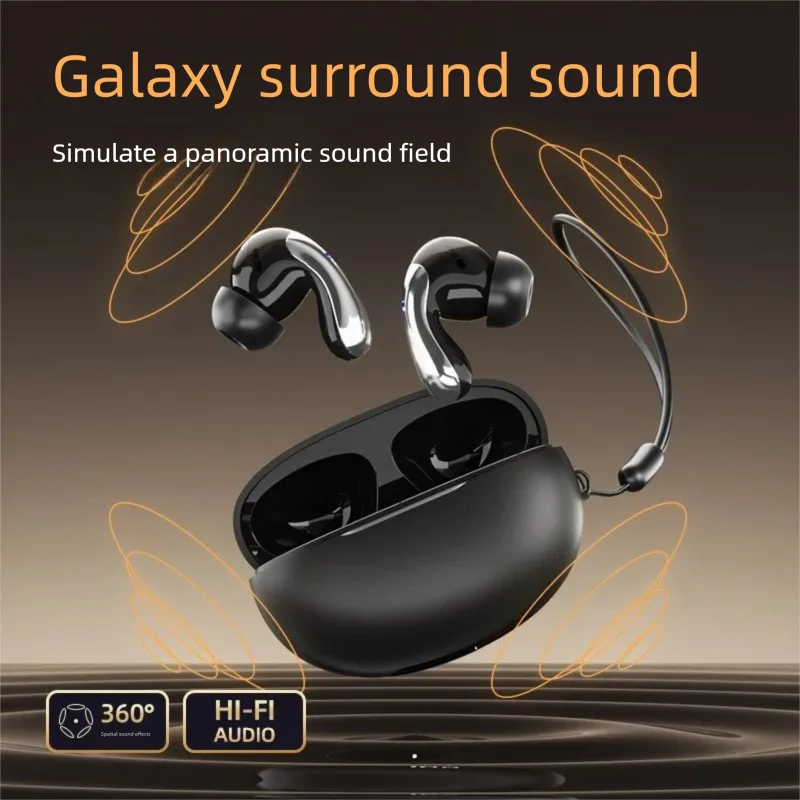 Cuffie da collo wireless Bluetooth 5.4 per realizzare auricolari sportivi con fascia da collo Auricolari con cavo per monitor per auricolari dal vivo