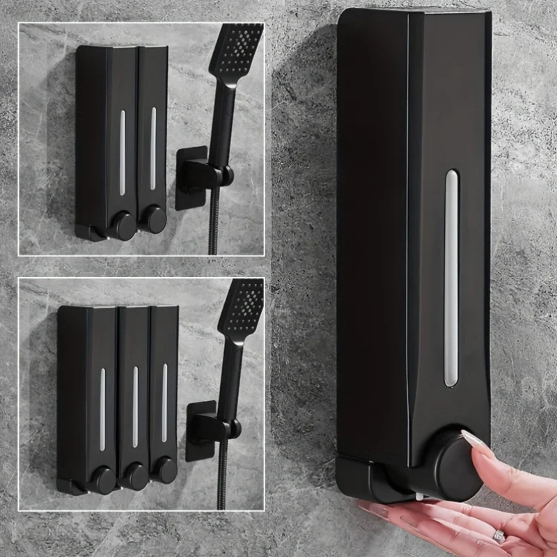 Image of 300ml Wandmontierter Seifenspender, Perfekt für Badezimmer und Küchen, mit Zwei Installationsmöglichkeiten und Ohne Bohren