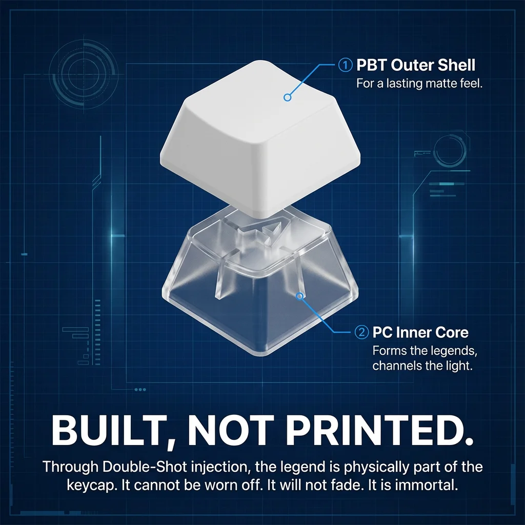 2025 Super Contour Side Glow PBT Keycaps - Original Factory Height, Compatible with 61/68/75/84/87 Keys Mechanical Gaming Keyboa image 2