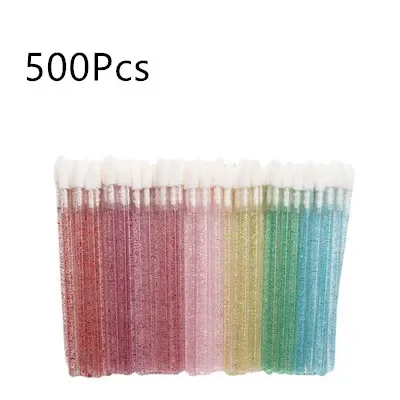 500pcs of disposable crystal stick lip brush lipstick brush lip gloss brush makeup brush grafting eyelash cleaning cotton swab