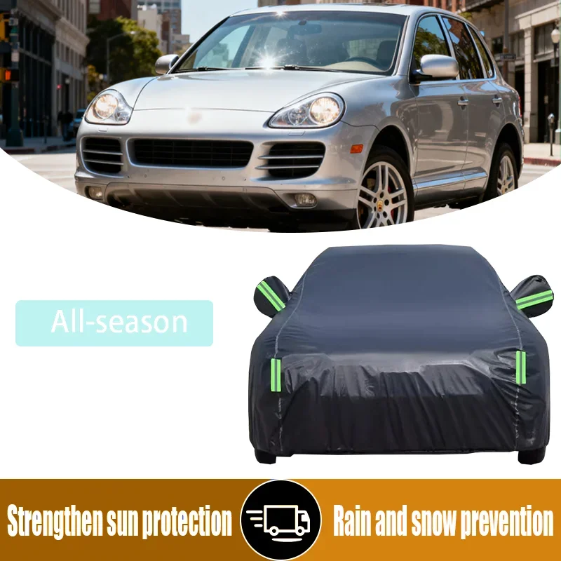 

Full car cover suitable for Porsche Cayenne 2002, UV-proof, rain and snow, windproof and durable SUV cover -2025 thick car cover