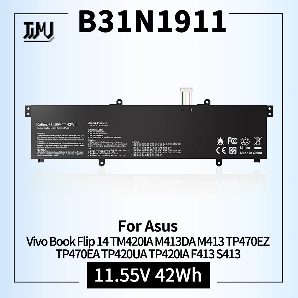 

B31N1911 C31N1911 for Asus VivoBook Flip 14 TM420IA M413DA M413 TP470EZ TP470EA TP420UA TP420IA 0B200-03750000 0B200-03580000