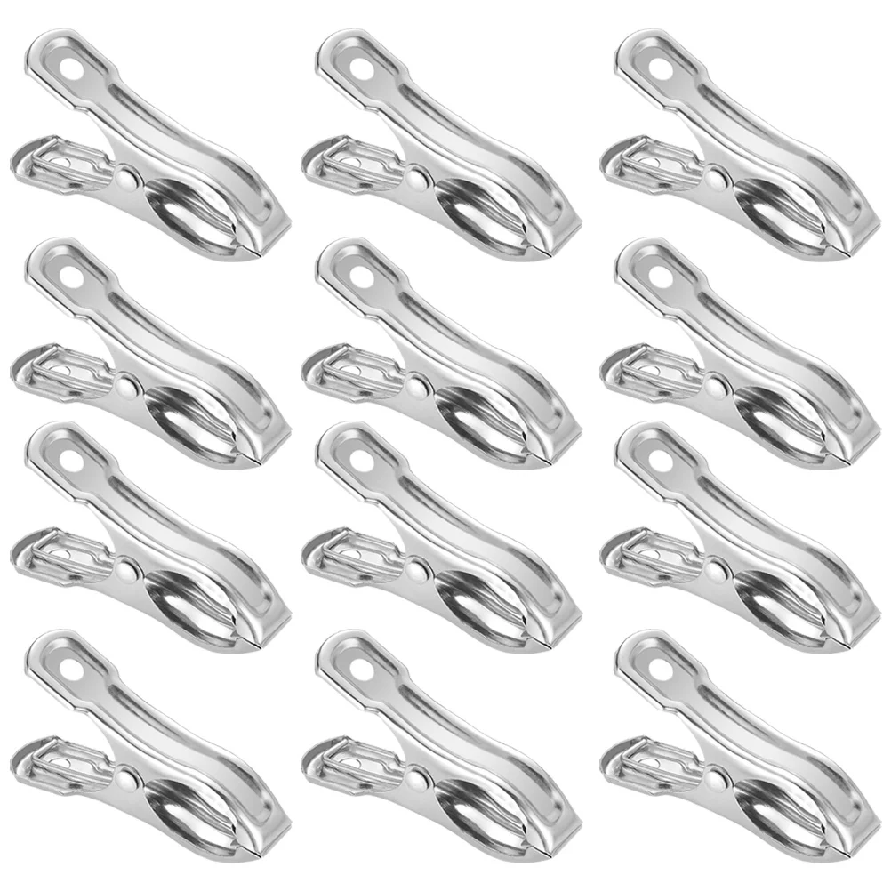 20 Pcs Stainless Steel Garden Clamp Perlite for Plants Clips Sunshade Cover Clamps Clothes Drying Wind Greenhouse