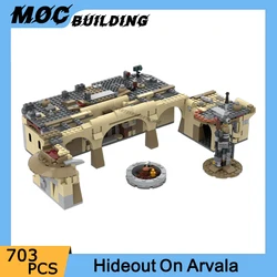 MOC Star Movie Series Hideout on Arvala Scene Model Building Blocks Street View Architecture DIY Assembly Bricks Toys Xmas Gifts