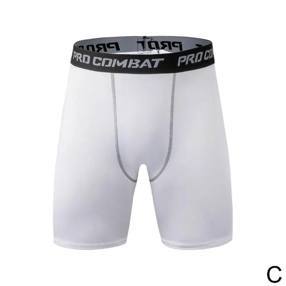 Men Sports Leggings Fitness Elastic Compression Tights Drying Quick Size Fitness Plus Pants Running Training Stretch Shorts, image 9