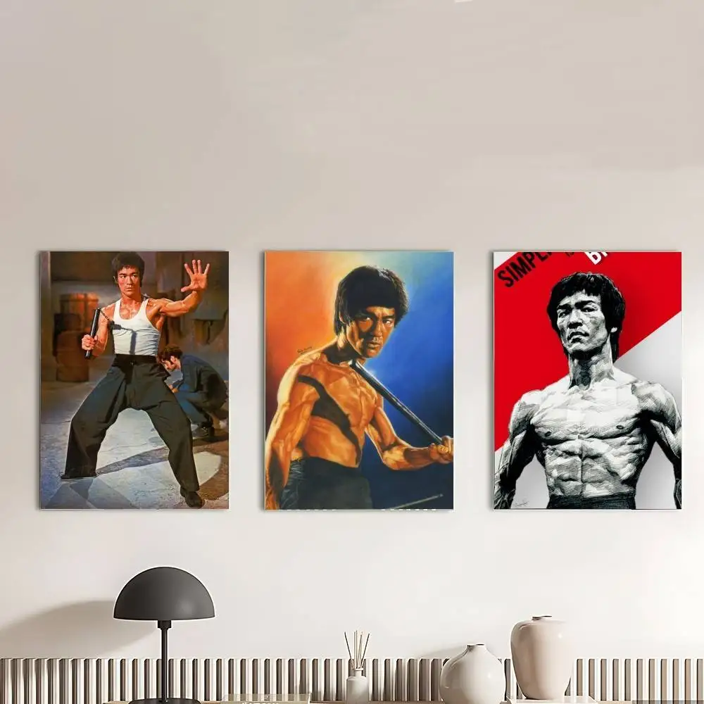 Bruce T-Lee-K-KungS Fu King Poster Canvas Painting For Living Room Home Decor Poster Fans Gifts-unframed Poster Waterproof Wall