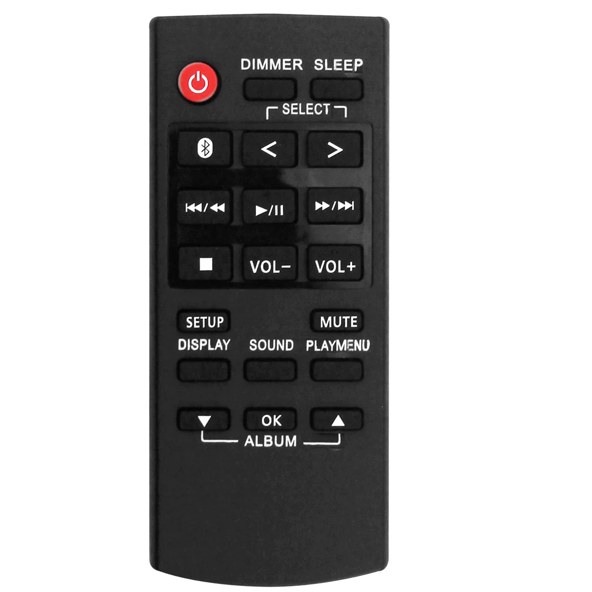 

T05C-N2QAYB001215 Replace Remote for Panasonic HiFi SA-AKX320E-K SA-AKX320E-W SA-AKX320GN-K SA-AKX320GS-K SA-AKX520E-K