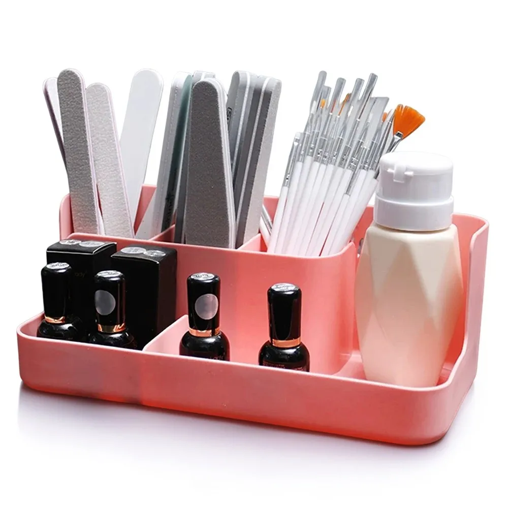 

Makeup Organizer Box Cosmetic Storage Box for Bathroom Office Desktop for Brush Lotion Lipstick Nail Polish Container