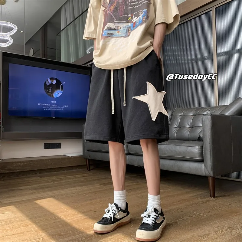 

Летние тонкие трикотажные баскетбольные шорты для мужчин, свободного кроя, повседневные, средней длины, дышащие, удобные спортивные шорты.