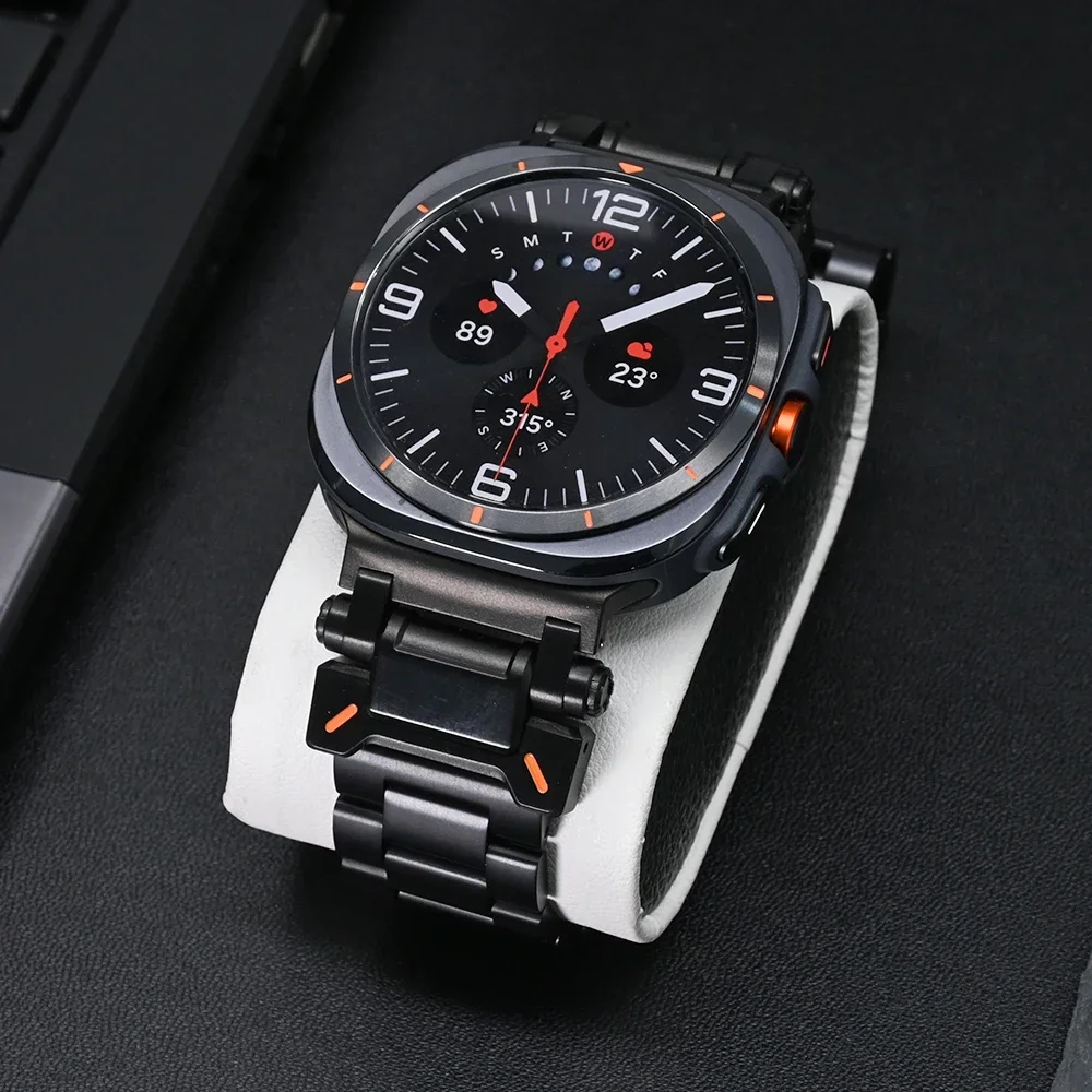 

Ремешок титановый для Samsung Galaxy Watch Ultra 47 мм, деловой мужской роскошный браслет для SAMSUNG GALAXY WATCH 7 ultra 47 мм