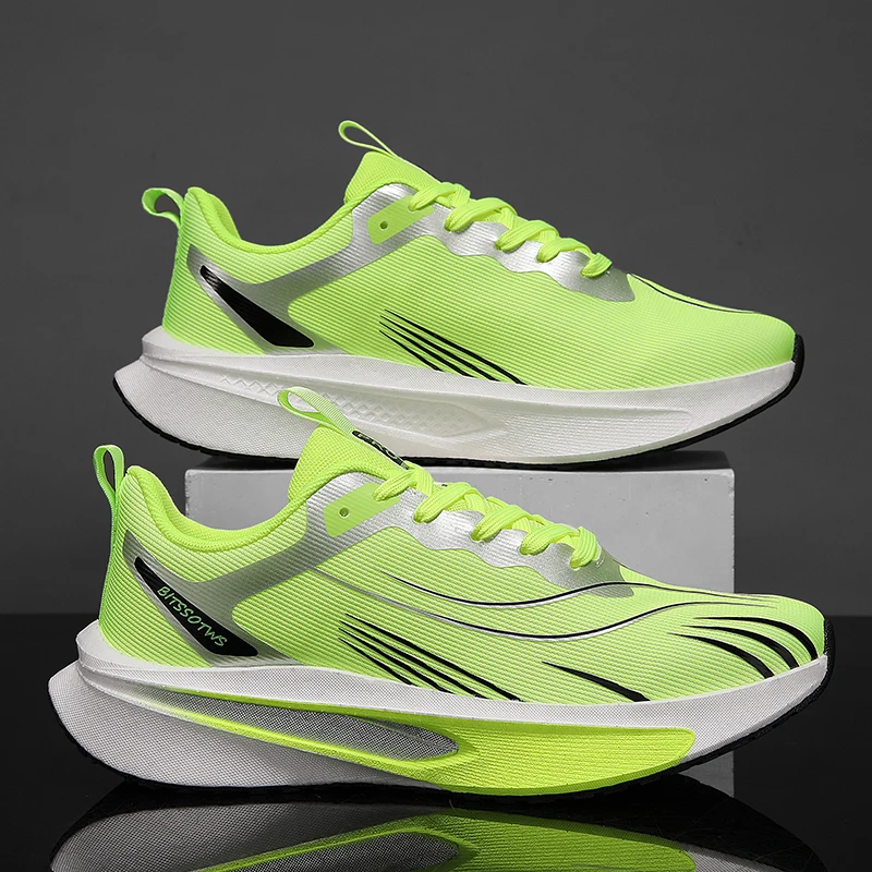 Men's Road Running Shoes, Lightweight Low-Top Lace-Up Training Shoes, Stylish and Versatile, Comfortable and Durable, Suitable for Running, Hiking, Fitness, and Everyday Wear - Comfortable for All Seasons, Hiking Shoes, Fashionable Sports Design, Breathable Sneakers for Men