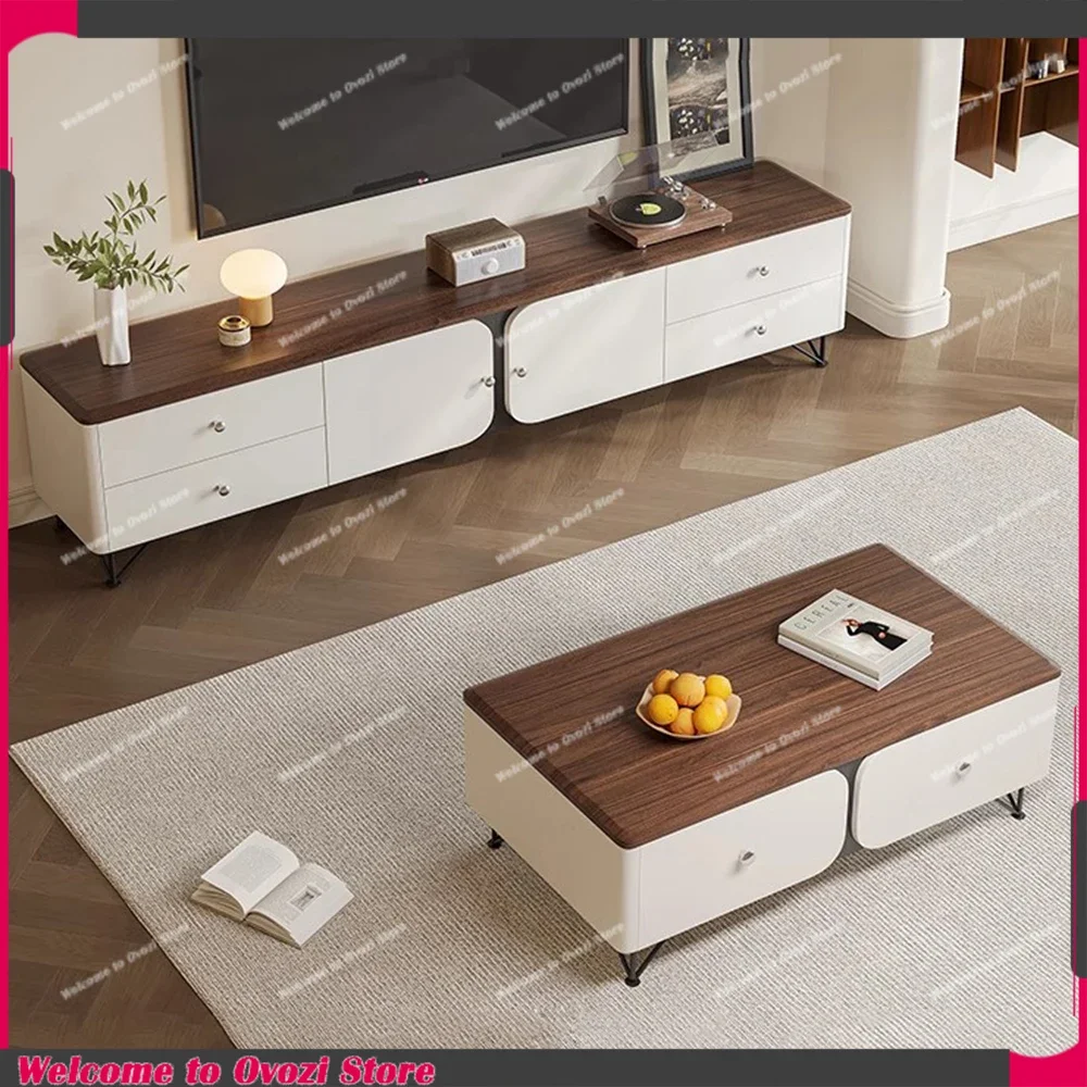 

Organizer Background Tv Stand Aesthetic Dresser Household Floor Tv Stand Modern Luxury Meuble Television Salon Home Furniture