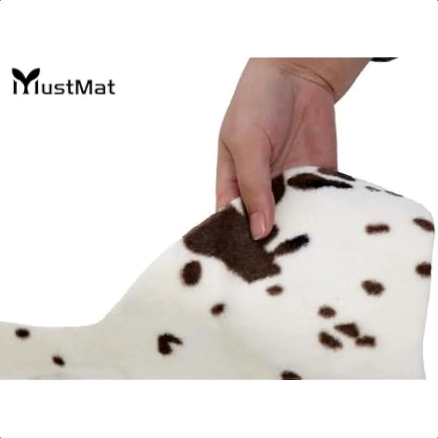 Cute Cow Print Rug Fun Faux Cowhide Area Rug Nice for Decorating Room 29.5" W x 43.3" L