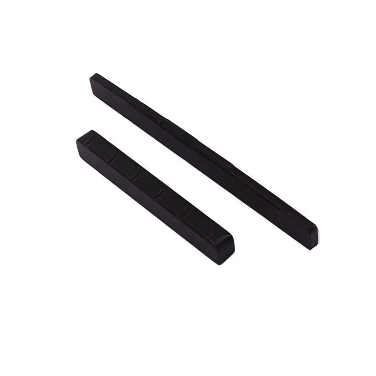 Ebony Guitar Saddle and Nut Set Black 6 String Classical Guitar Replacement Parts Acoustic Accessories for Musicians