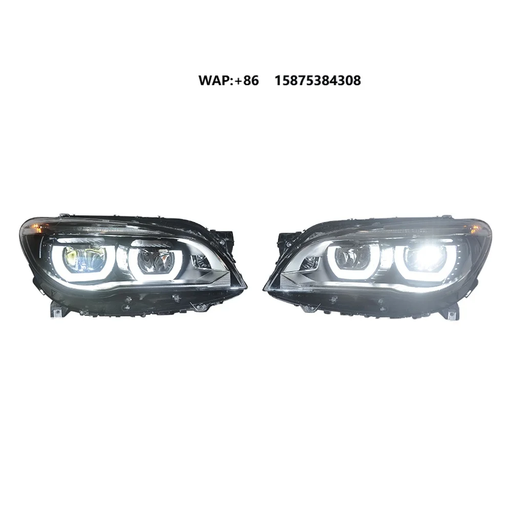 

Kabeer US Warehouse F01 LED Headlight for 7 2010-2014 F02 Xenon Hid Car Upgrade to FULL LED Angle Eye LCI Facelift Version