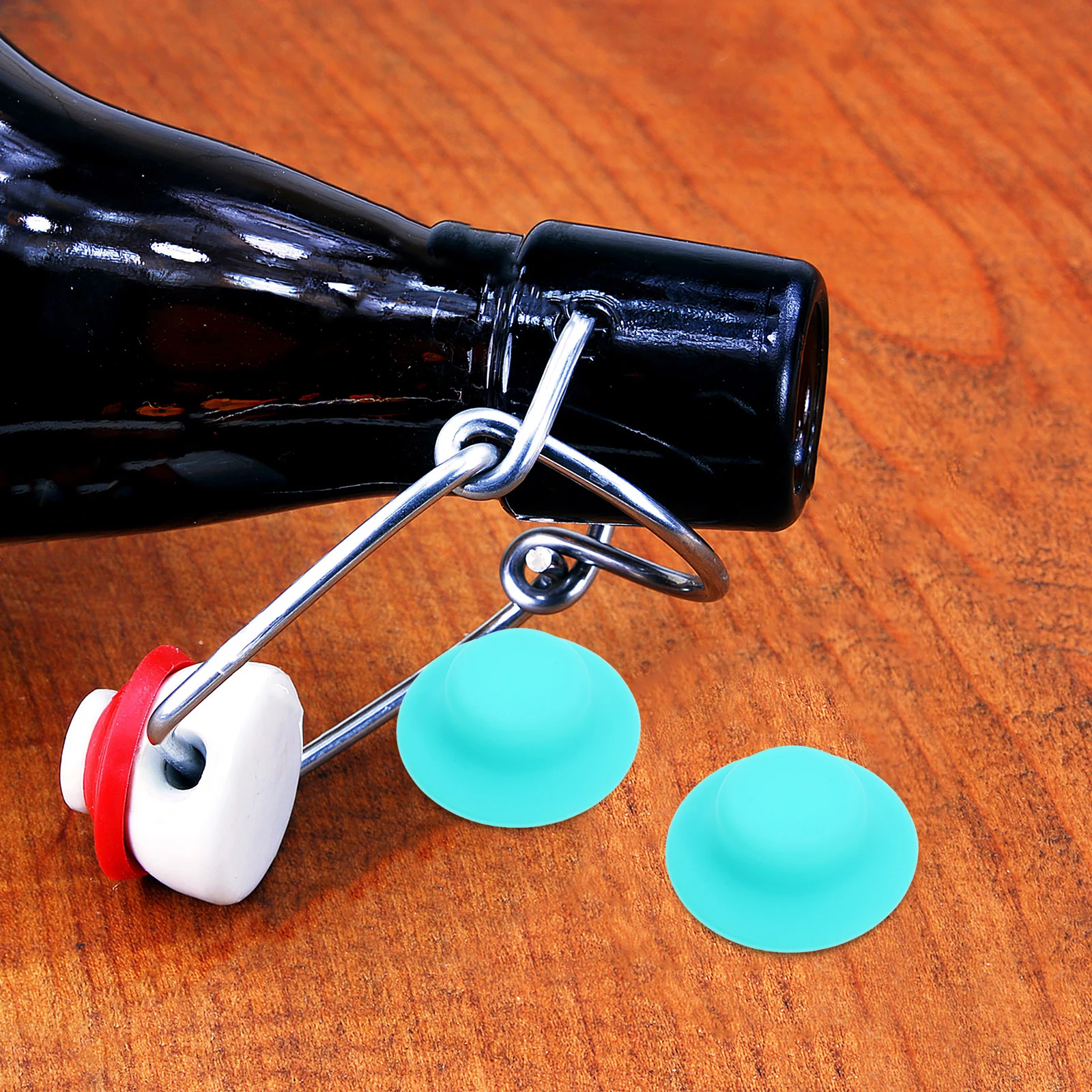 

24Pcs Silicone Bottle Sealing Gaskets Swing Cap Sealers For Beer Wine Enzyme Bottles LeakProof Home Brew Tools