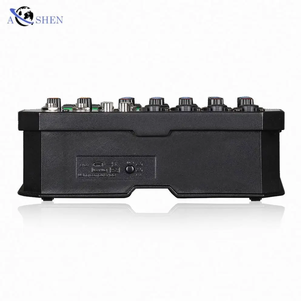 2025 OEM  4 6  channel mini audio mixer audio interface With 48v phanton power 16 dsp For DJ Musical Instrument Livestream