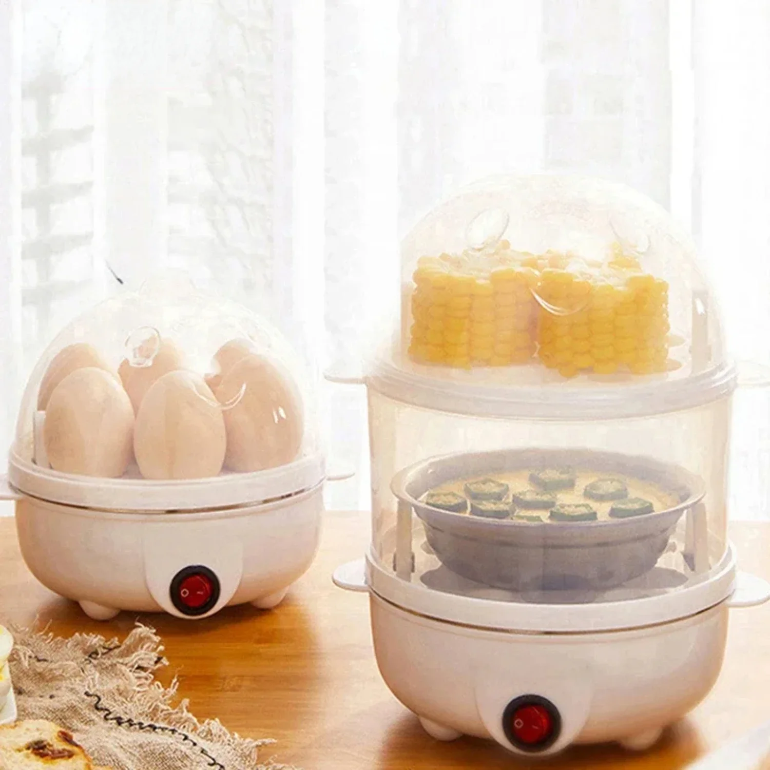 

Efficient and versatile electric egg steamer: The ultimate kitchen appliance for quickly cooking delicious and nutritious boiled