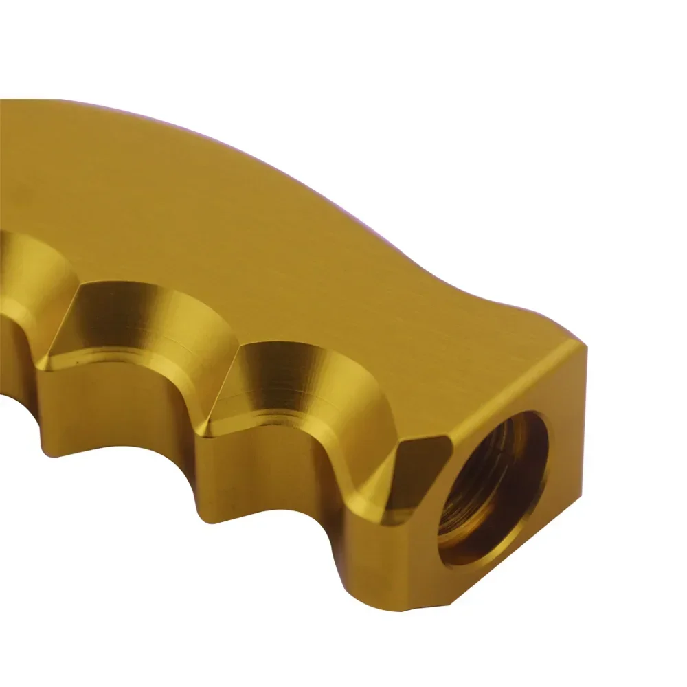 High Quality Aluminum Manual Shift Knob Gear Head Shifter Handl Pistol Grip Adapter Adjustable Gear Lever FOR RACING Car view 4