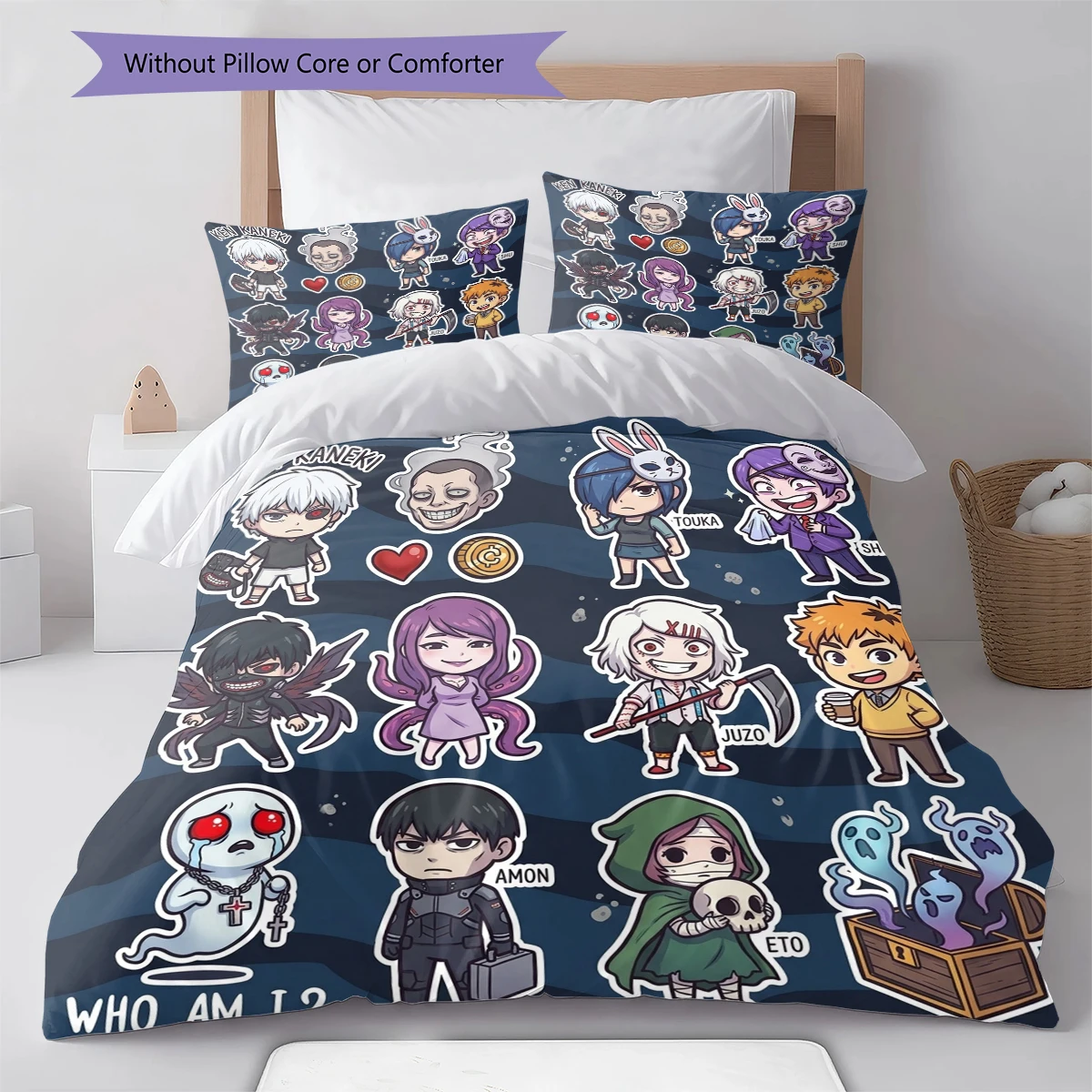 Tokyo Ghoul Soft Comfortable Duvet Cover, Children Bedding Gift,Size  Various Sizes -HE66
