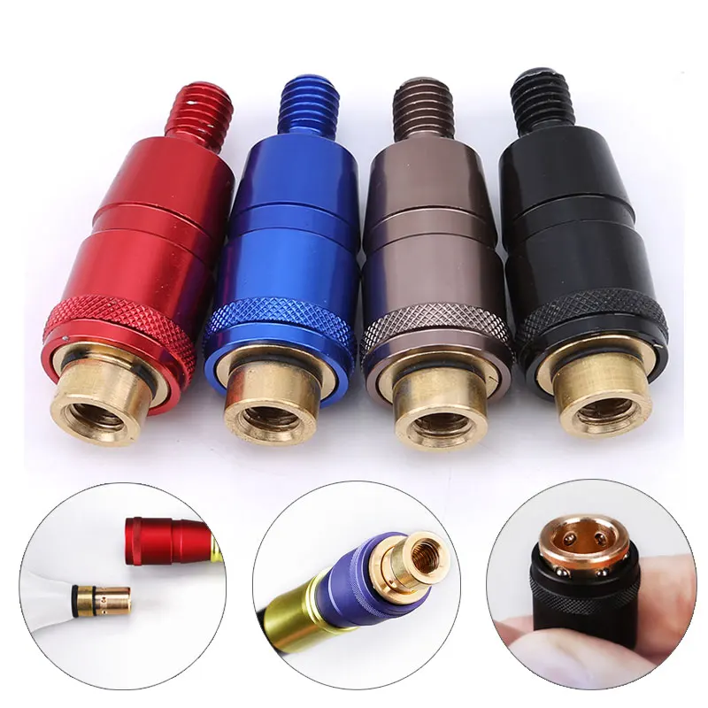 

Fishing Rod Pole Connector 8mm Screws Quick Release Net Head Adapter Fishing Landing Harpoon Dip Aluminum Alloy Net Rod Parts