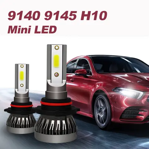 9145 9140 H10 LED Fog Light Bulbs Mini Lamps 6000K Xenon White 12V Fanless Headlight Plug&Play For Ford F150 F250 F350 2004-2021