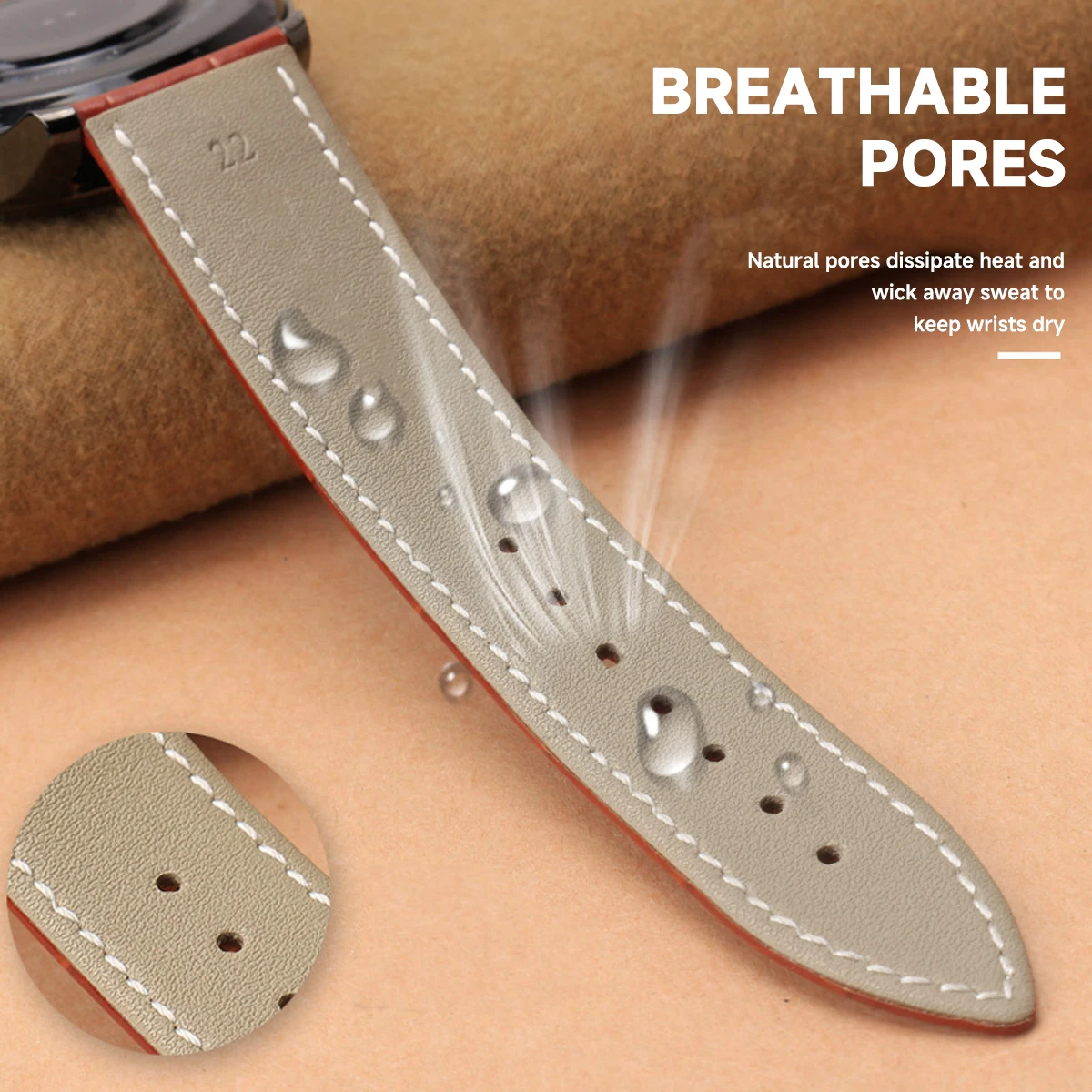 Pulseira de couro de alta qualidade para samsung galaxy watch ultra 2025 47mm pulseira com fivela borboleta galaxy watch 8 40/44/46mm