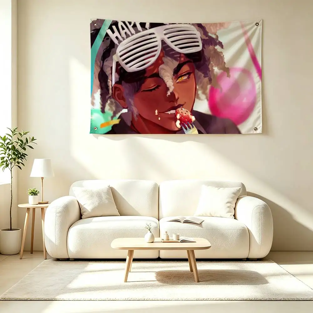 P-Pixel Retro E-ERROR143 Flag Suitable For Party Club Outdoor Interior Wall Decoration Banner Fans Gift